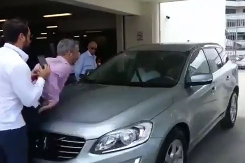 Car Safety Demonstration Ends With Incredibly Ironic Crash